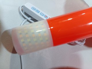 Lámpara seta naranja