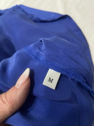 Vestido lencero seda Intimissimi azul Talla M
