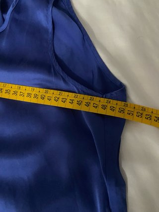 Vestido lencero seda Intimissimi azul Talla M