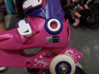 Patines Oxelo rosas y morados