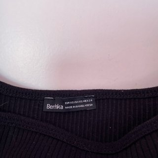 Vestido negro tirantes Bershka