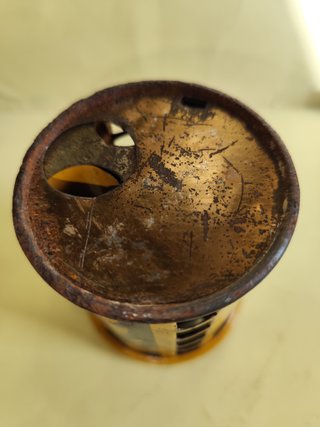 Hucha antigua de hojalata Louis Kriegsfeld