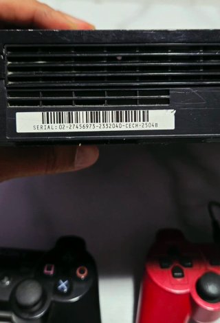 Consola PS3 Slim + 2 Mandos (Negro y Rojo)