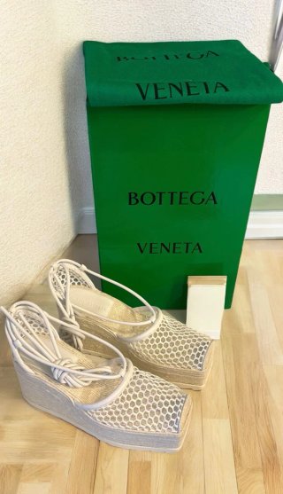 Sandali Bottega Veneta bianchi