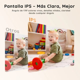Cámara Vigilancia Bebé 5 Pantalla IPS
