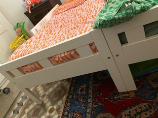Cama infantil IKEA Kritter blanca 160x70 oveja