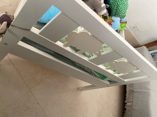 Cama infantil IKEA Kritter blanca 160x70 oveja