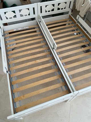 UNA Cama infantil IKEA Kritter blanca 160x70 oveja
