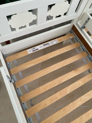 UNA Cama infantil IKEA Kritter blanca 160x70 oveja