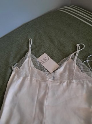 Bodi Zara S Encaje Blanco