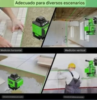 Nivel Láser 4D 16 Líneas Trípode Accesorios
