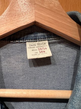 Chaleco vaquero Zara Talla XS