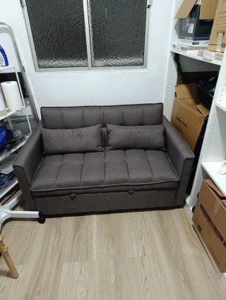 Sofá Cama Gris Tela