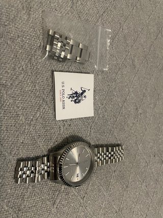 Reloj U.S. Polo Assn.plateado hombre