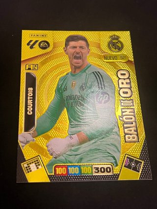Courtois Balón de Oro Panini 521