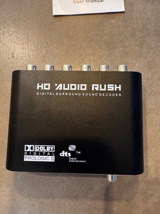 Decodificador Audio Digital 5.1 Dolby DTS HD