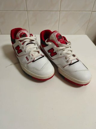 Zapatillas New Balance 550 Rojas y Blancas