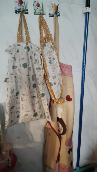Bolsa de pan y guarda bolsas.delantal y cortina...