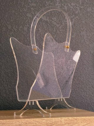 Revistero Metacrilato Vintage 80s Transparente