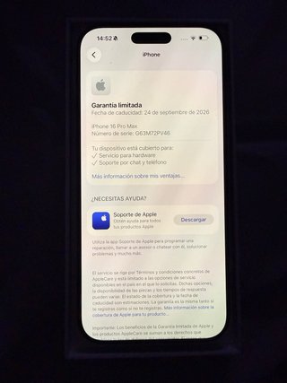 iPhone 16 PRO MAX 256 GB NUEVO
