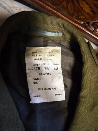 Uniforme Ejército británico auténtico