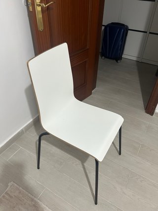 Juego de 6 Sillas Blancas