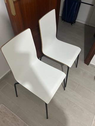 Juego de 6 Sillas Blancas