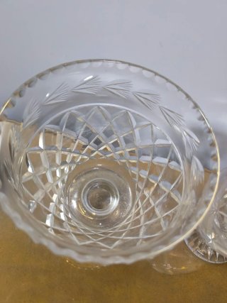 2 Copas de Cristal Tallado