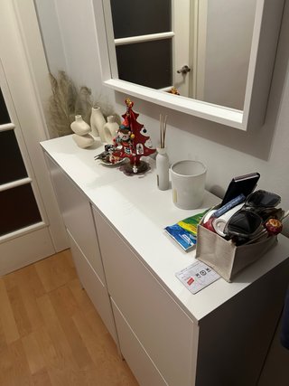 2 Zapateras Bissa IKEA Blancas