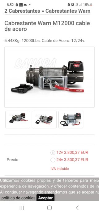 Cabrestante eléctrico