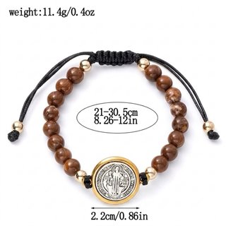Pulsera San Benito Piedra Natural 8mm