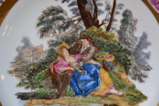 Piatto Porcellana Fraureuth Sassonia 1875