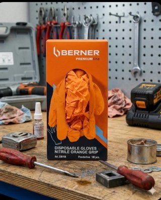 Cajas Guantes nitrilo BERNER todas las Tallas