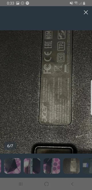 Portátil Táctil Acer Negro