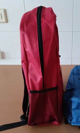 Lote 16 Mochilas Azul y rojas