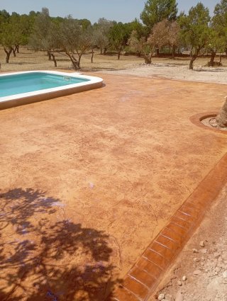 Hormigón impreso para exteriores