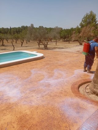 Hormigón impreso para exteriores