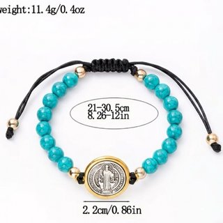Pulsera San Benito Piedra Natural 8mm