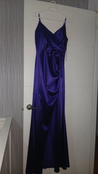 Vestido largo fiesta morado