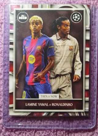 Cromo Fútbol Lamine Yamal & Ronaldinho
