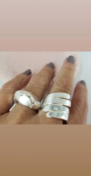 Anillos de Plata Estilo Moderno