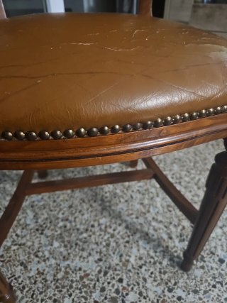 6 Sillas Estilo Isabelino Madera Maciza