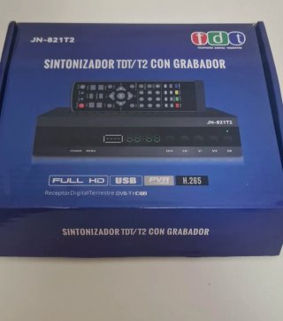 Sintonizador TDT/T2 con Grabador JN-821T2