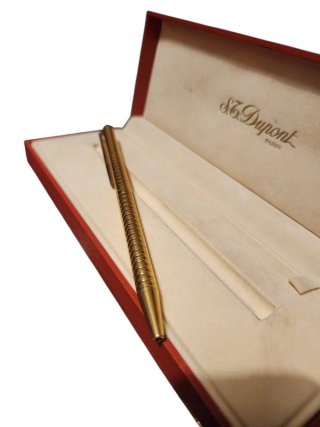 Dupont boligrafo dorado