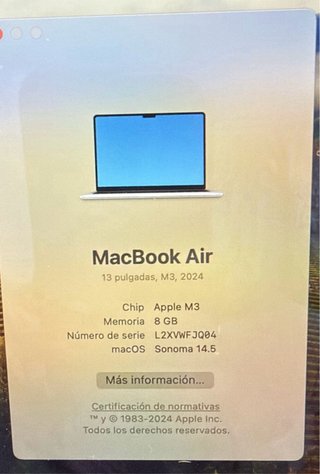 Macbook Air M3 2024 Plata