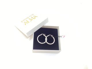 argollas plata 925mm