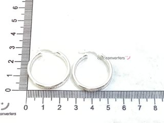 argollas plata 925mm
