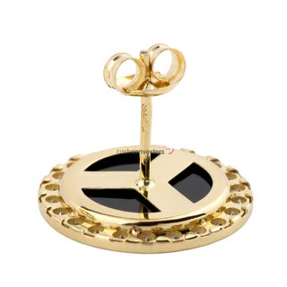 pendientes oro 18k con piedra