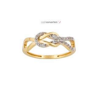 anillo oro 18k con piedra con circonita