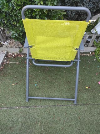 Silla de jardín plegable